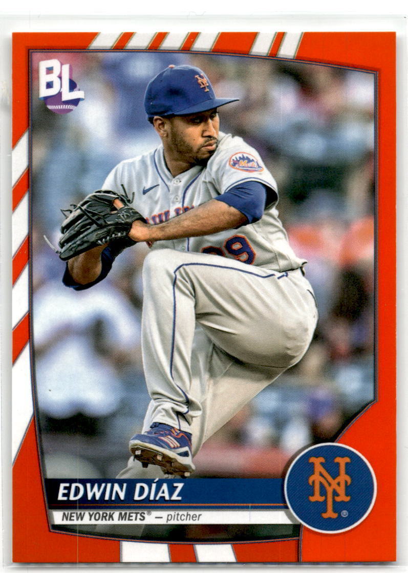 2023 Topps Big League #195 Edwin Díaz Electric Orange NM