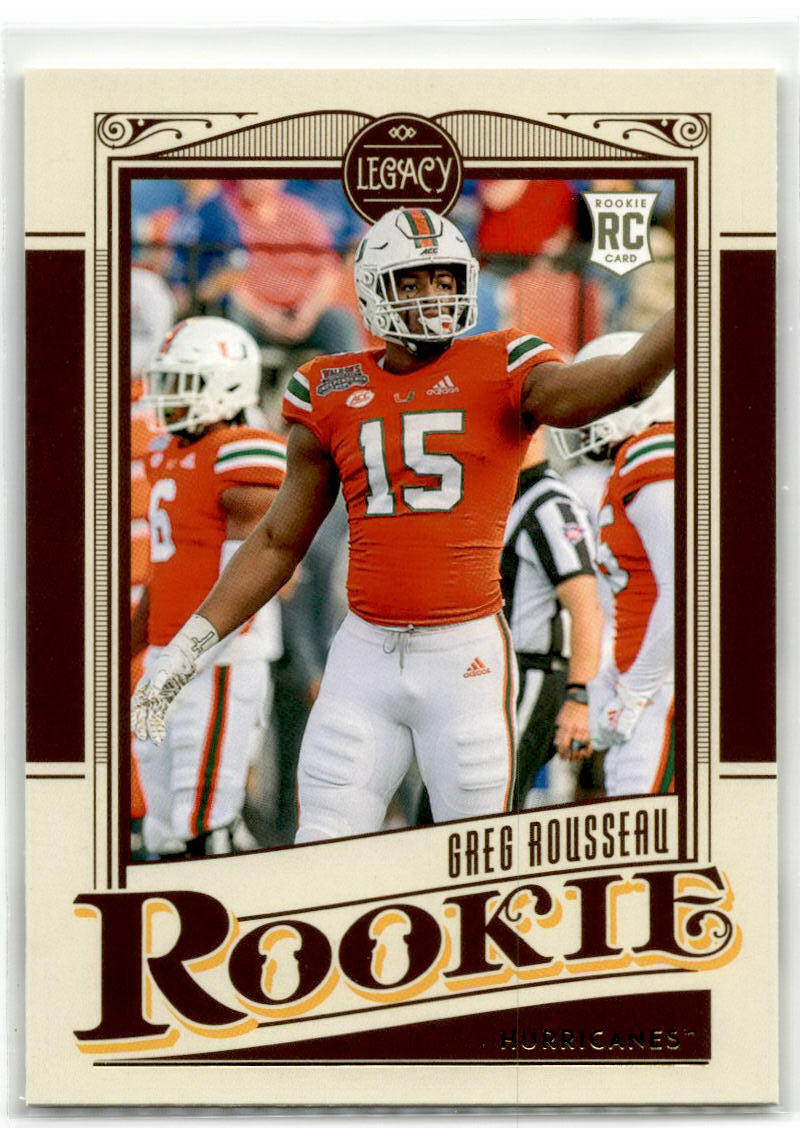 2021 Panini Legacy #180 Greg Rousseau NM