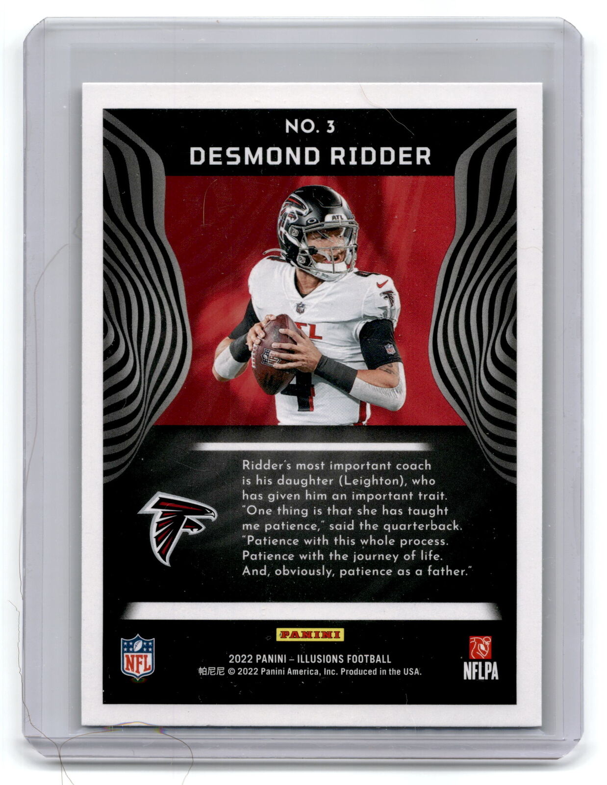 2022 Panini Illusions #3 Desmond Ridder Retail NM