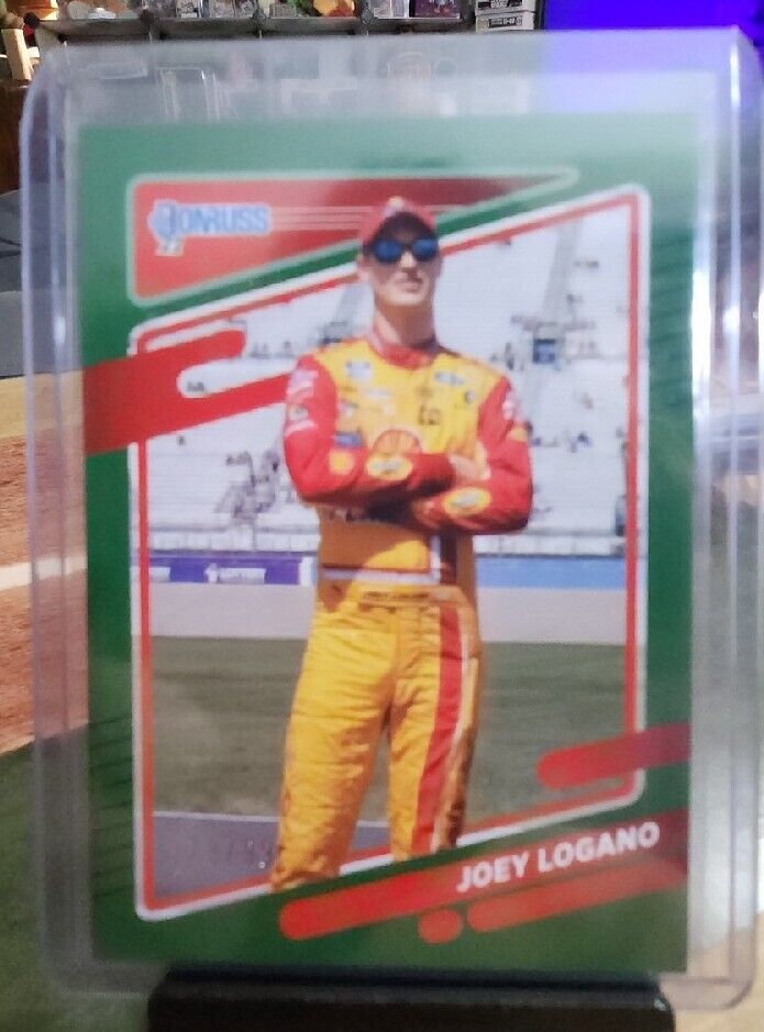 2022 Panini Donruss Racing NASCAR Base Green JOEY LOGANO #102 #79/99 Team Penske