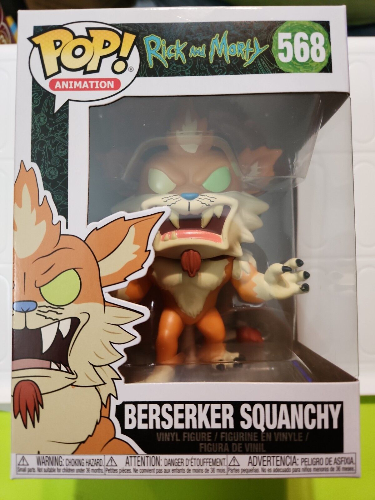 Funko Pop! Rick & Morty Berserker Squanchy #568 Vinyl Figure ~ Collector Quality