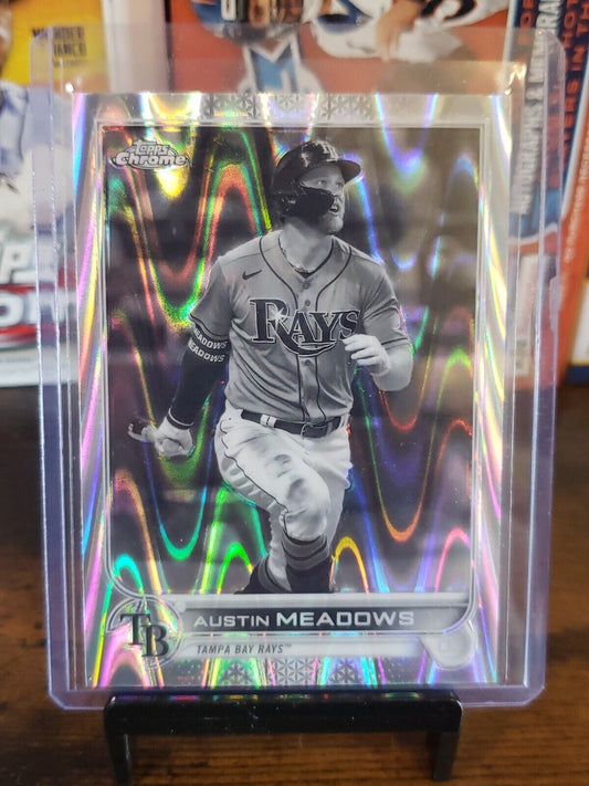 Austin Meadows Black and White Raywave - 2022 Topps Chrome Sonic - #10