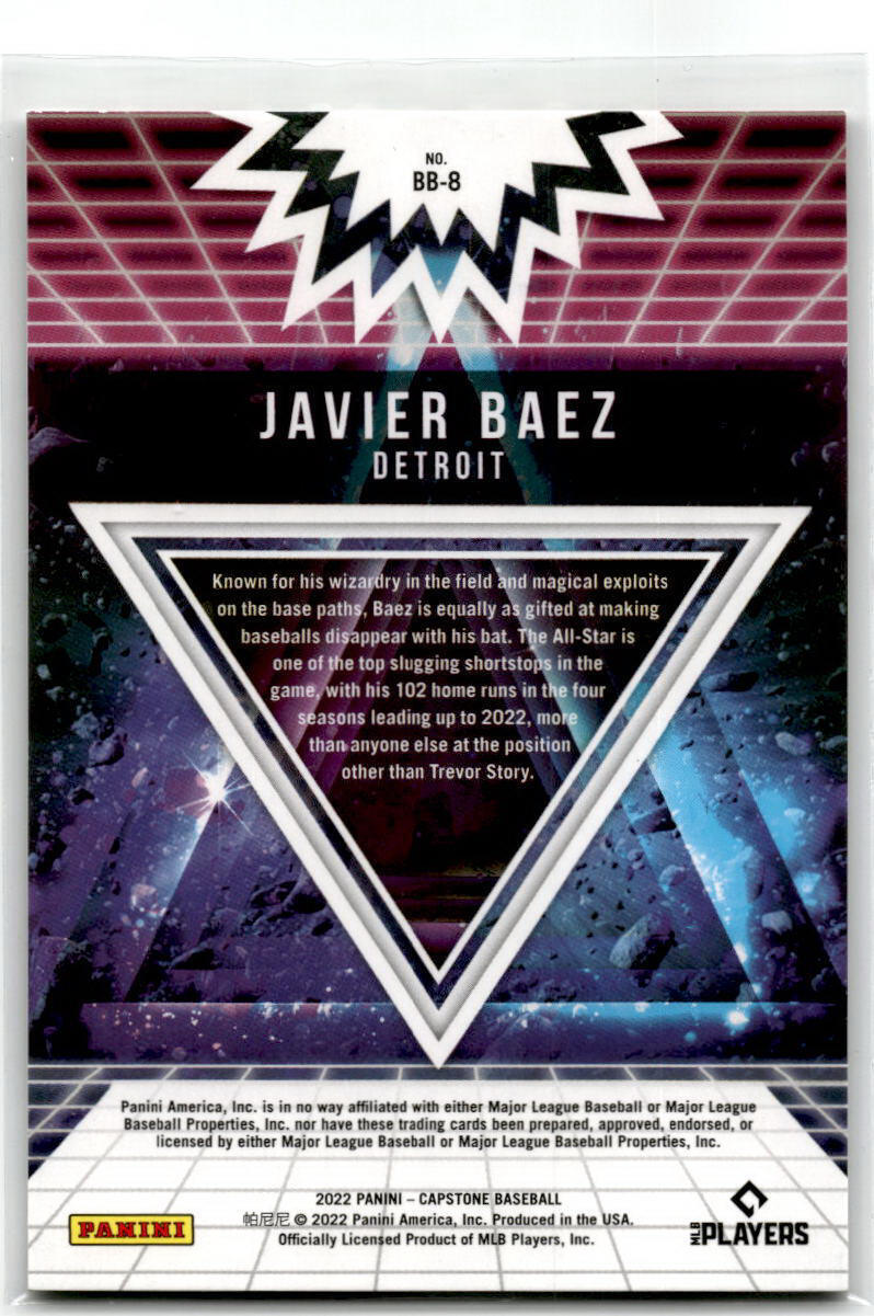 2022 Panini Capstone #BB-8 Javier Baez Big Bang NM