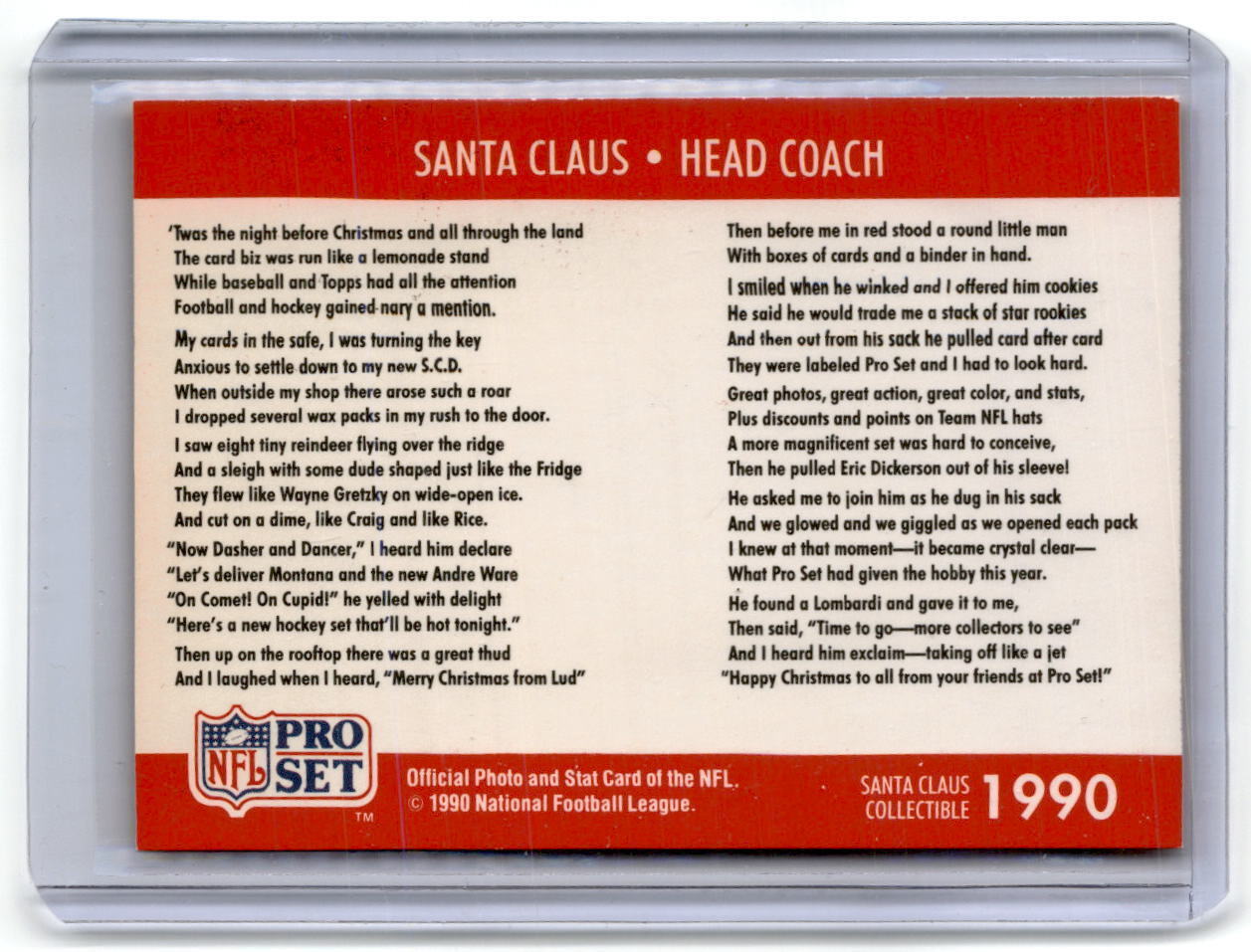 1990 Pro Set #1990 Santa Claus Santa Claus Collectible