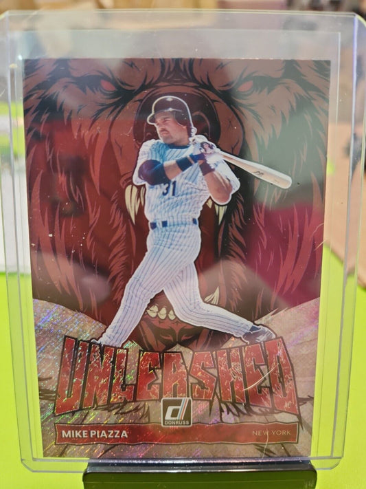 2022 Donruss Mike Piazza UNLEASHED Silver Hologram Foil UL- 16 Mets