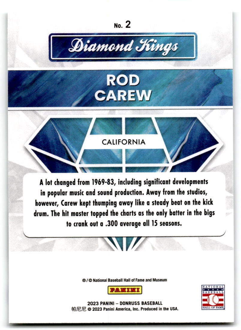 2023 Donruss #2 Rod Carew NM