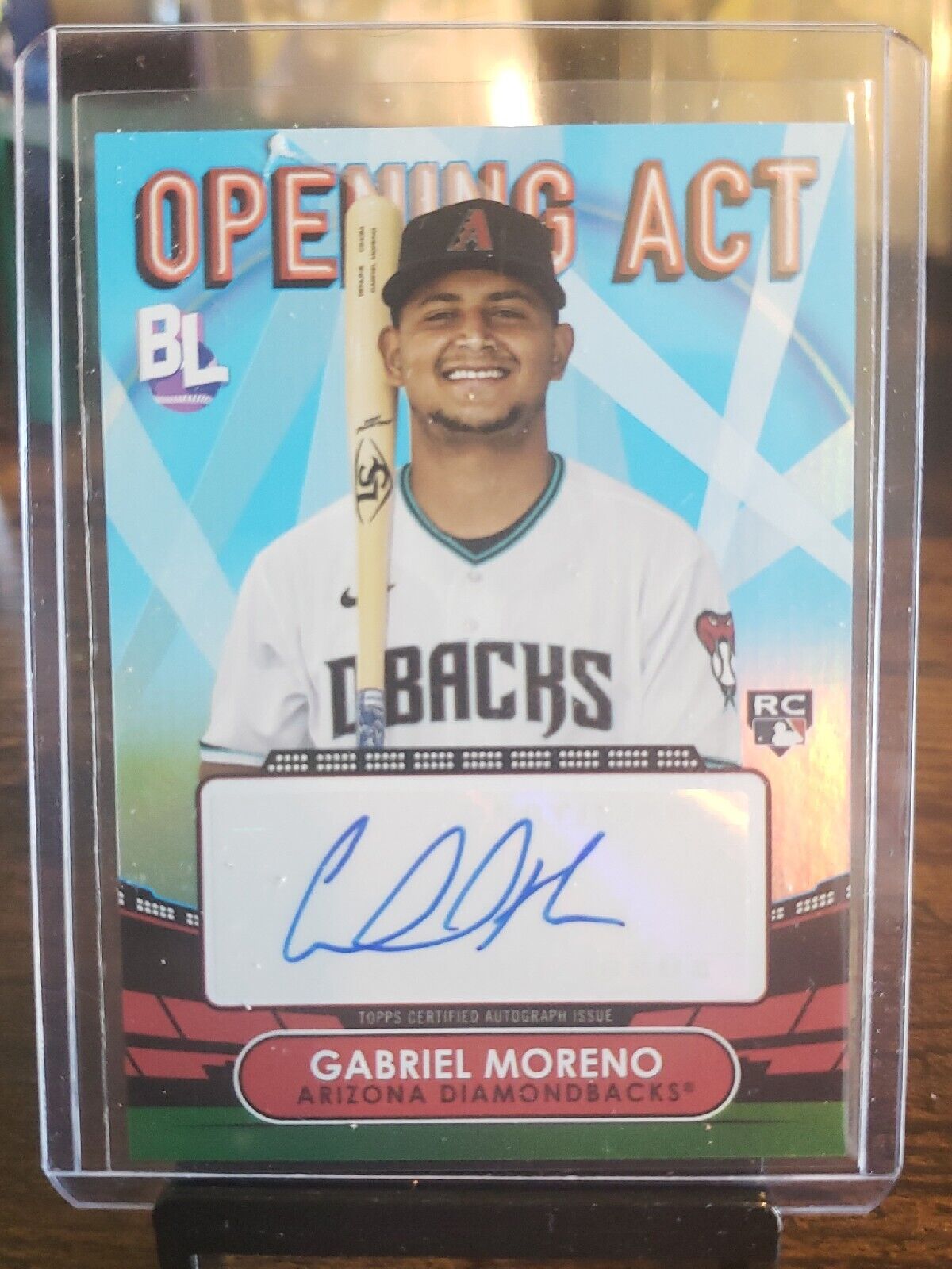 2023 Topps Big League Gabriel Moreno Opening Act Autograph Auto Rookie RC DBacks