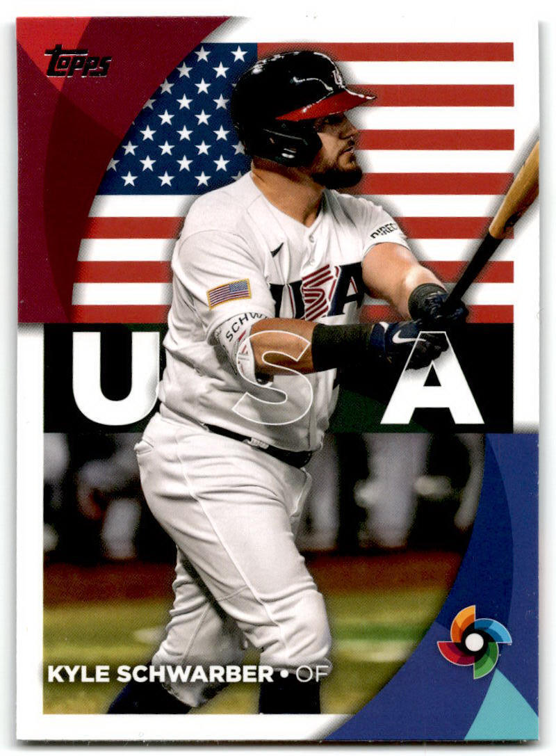 2023 Topps #WBC-36 Kyle Schwarber World Baseball Classic Black NM