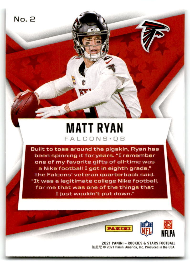 2021 Panini Rookies & Stars #2 Matt Ryan NM