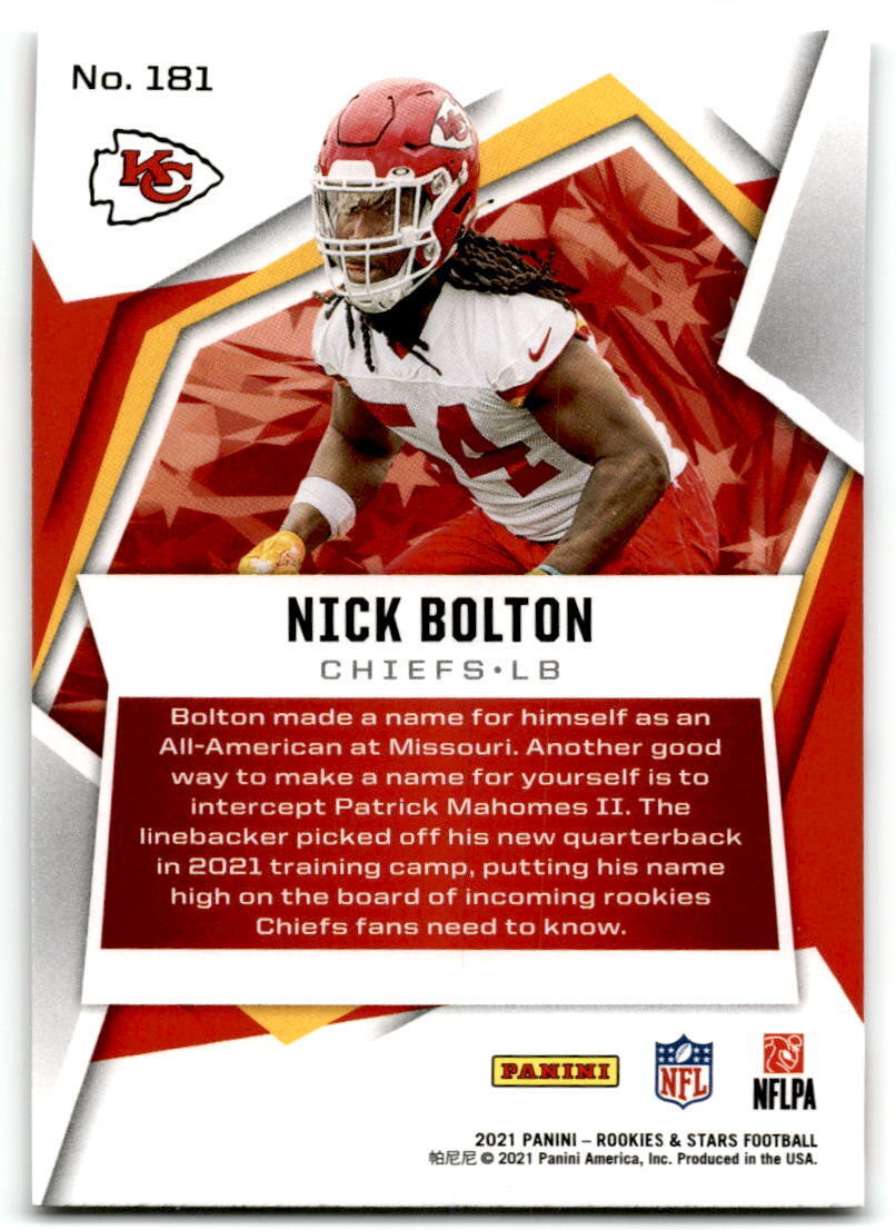 2021 Panini Rookies & Stars #181 Nick Bolton nm