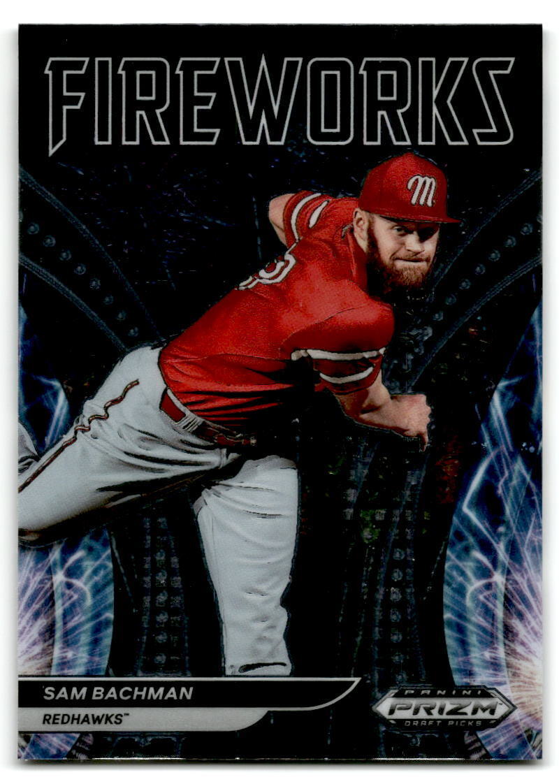 2021 Panini Prizm Draft Picks #F-SB Sam Bachman Fireworks NM