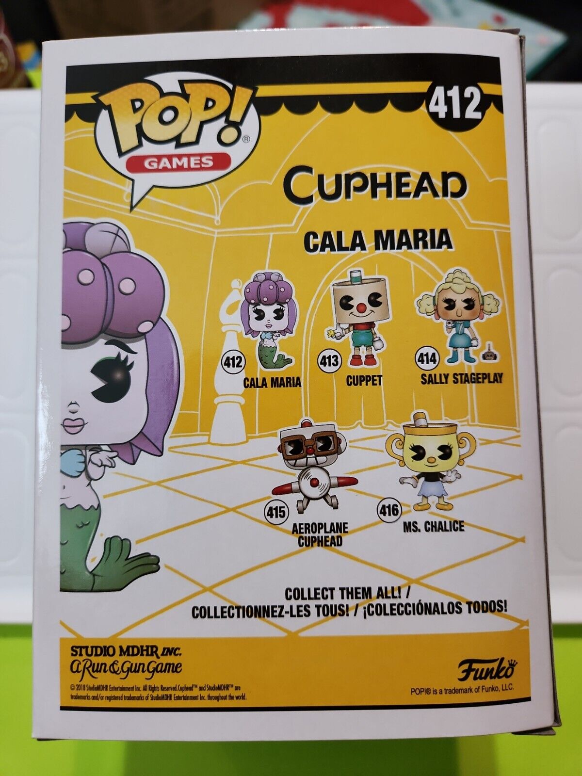 Funko Pop! Games Cuphead CALA MARIA #412 Vinyl Figure NEW!! RARE!