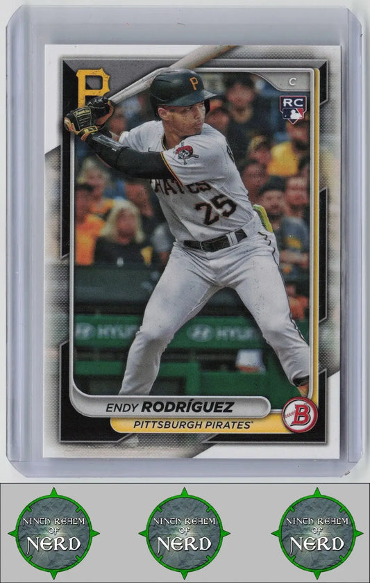 Endy Rodriguez 2024 Bowman Sky Blue #68 SN Pittsburgh Pirates