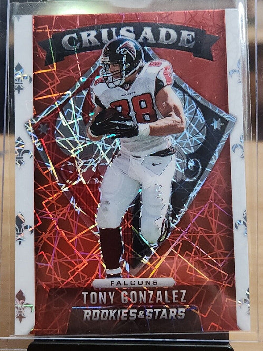 2021 Panini Rookies & Stars Tony Gonzalez Crusade Red Lazer Prizm #CR-19