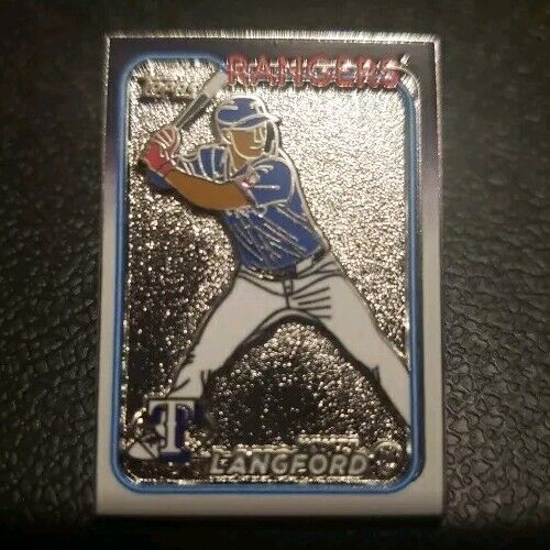 2024 Topps Update Wyatt Langford Pin Super Box Exclusive Rangers