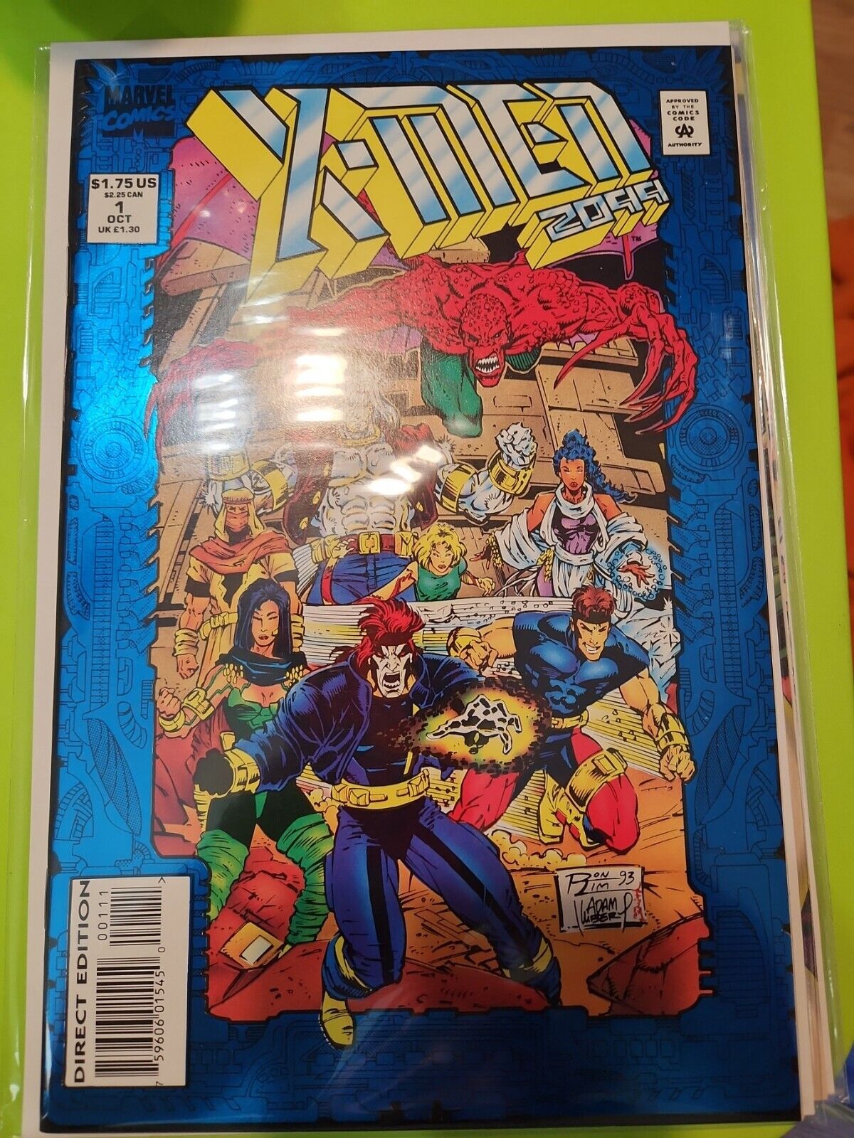 X-Men 2099 #1 Comic Book 1993 NM- Blue Foil John Francis Ron Lim Marvel Comics