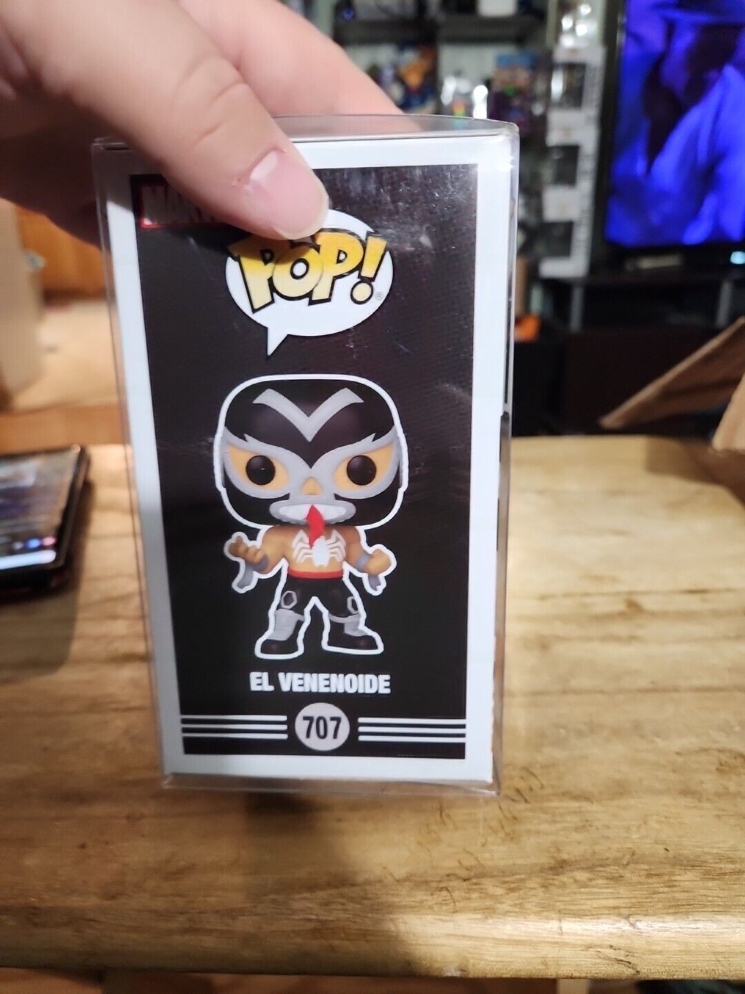 FUNKO POP! MARVEL El VENENOIDE (VENOM) 707 LUCHA LIBRE COLLECTOR CORPS EXCLUSIVE