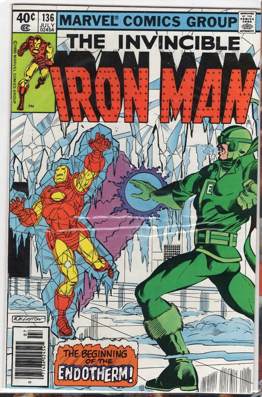 Bronze 1980 INVINCIBLE IRON MAN #136 9.0 VF/NM