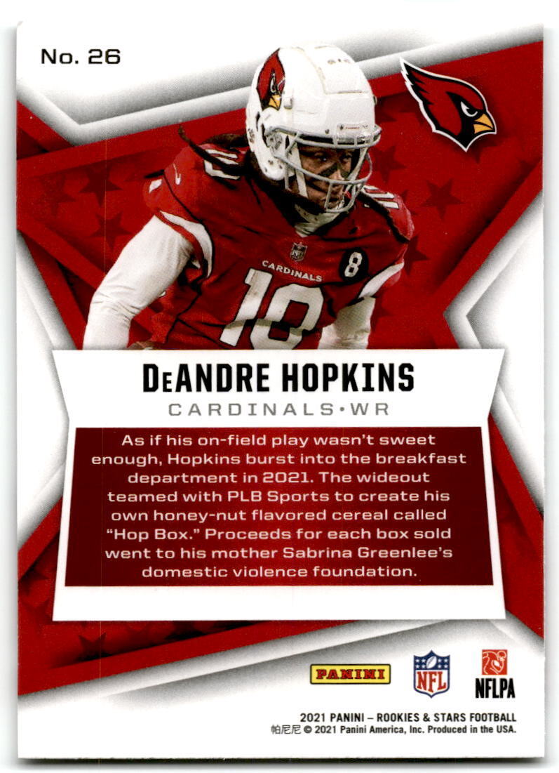 2021 Panini Rookies & Stars #26 DeAndre Hopkins nm