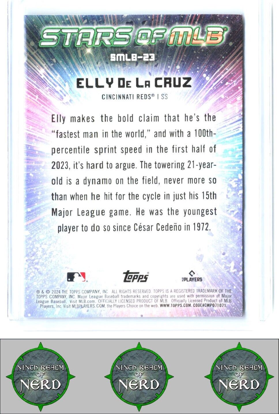 2024 Topps #SMLB-23 Elly De La Cruz Stars of MLB