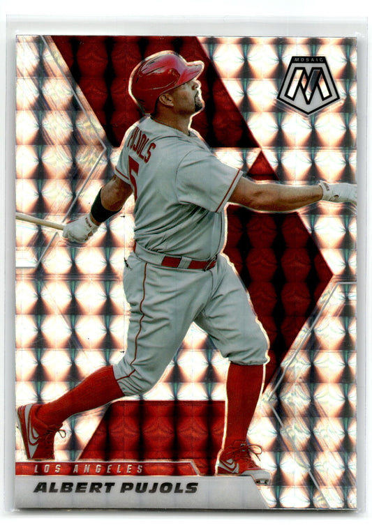 2021 Panini Mosaic #10 Albert Pujols Silver Prizm NM