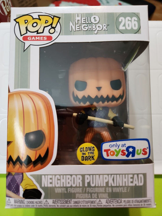 Funko Pop Hello Neighbor Pumpkinhead Glows In The Dark Toys R Us Exclusive #266