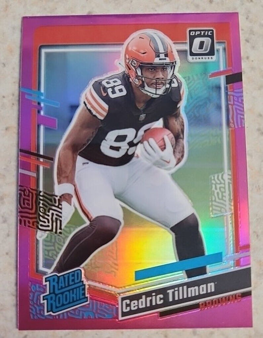 2023 Panini Donruss - Cedric Tillman - Rated Rookie Pink - #321 Browns