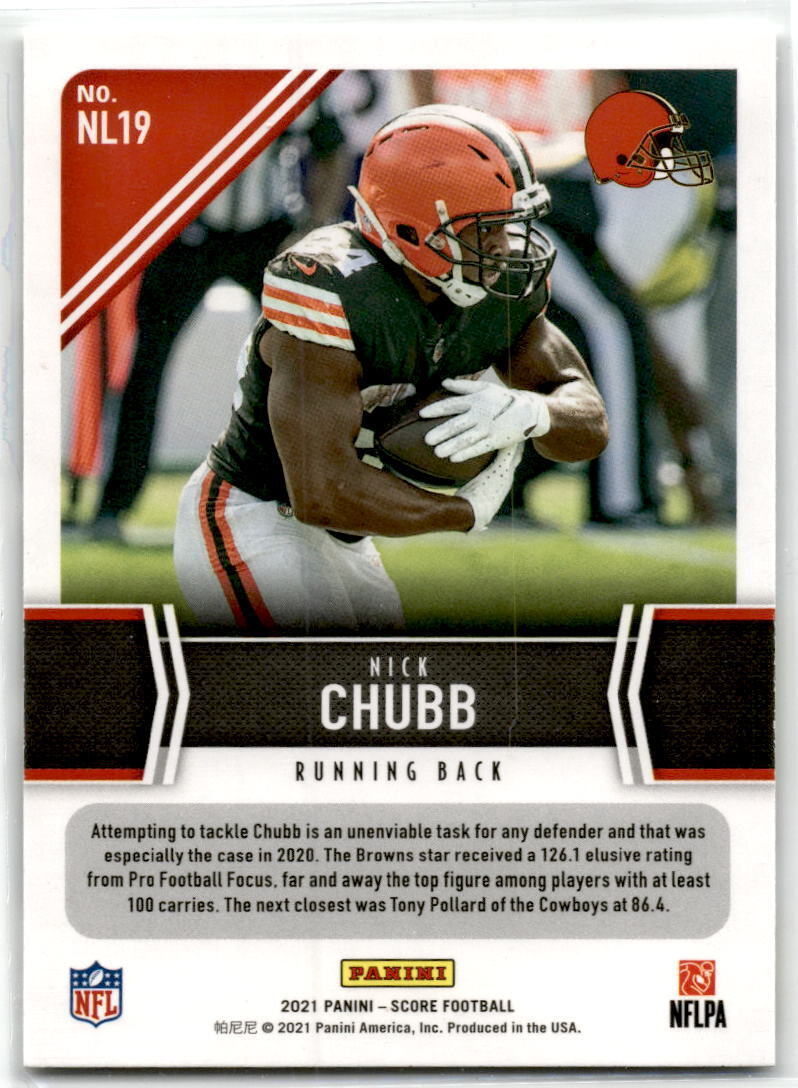 2021 Score #NL19 Nick Chubb Next Level Stats NM