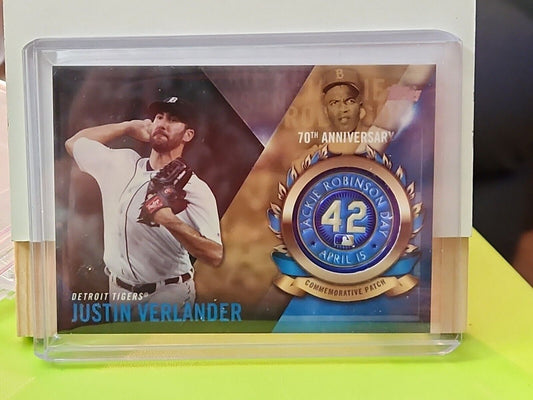 2017 Topps Jackie Robinson Day Commemorative Justin Verlander #JRPC-JVE Patch