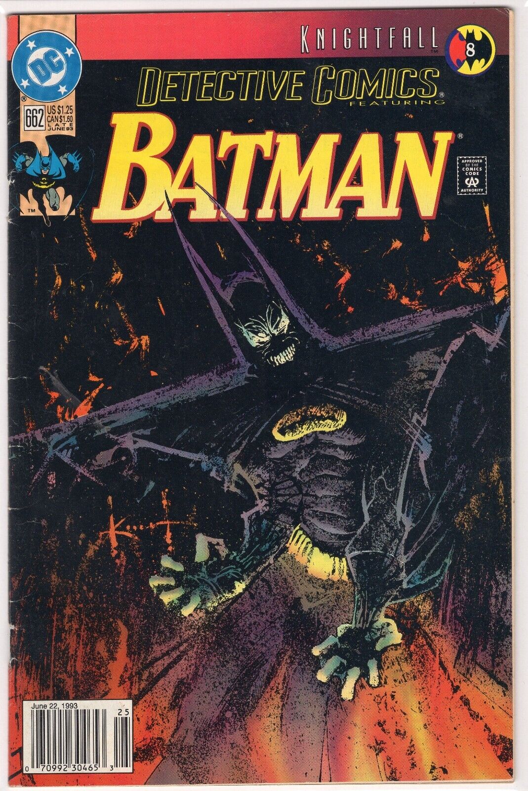 DC comics Batman Knightfall #662