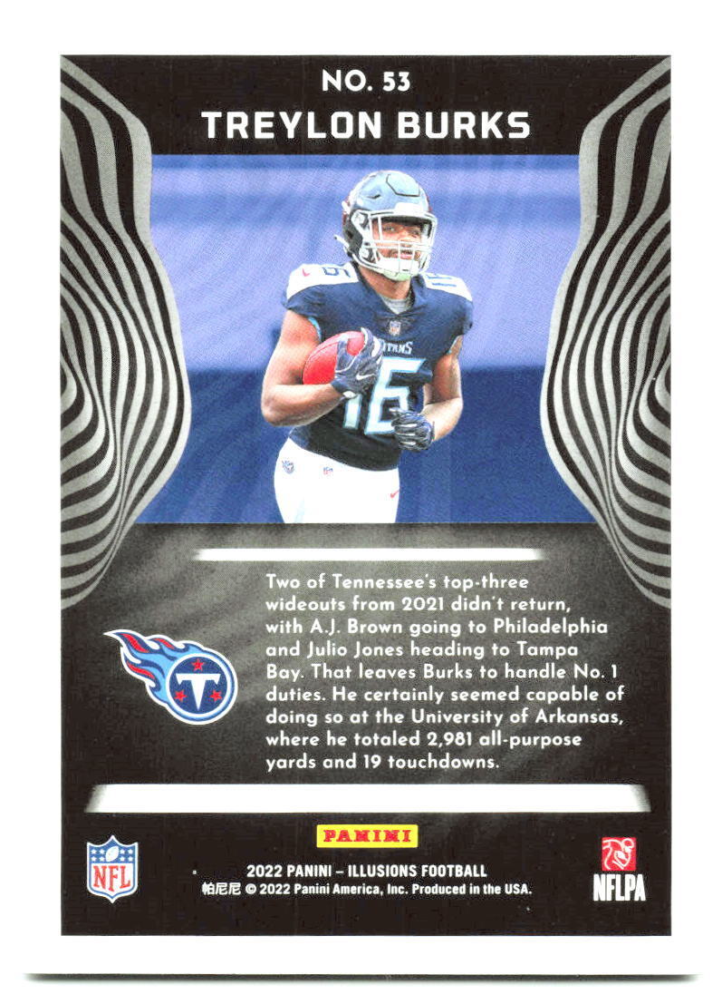 2022 Panini Illusions #53 Treylon Burks Retail NM