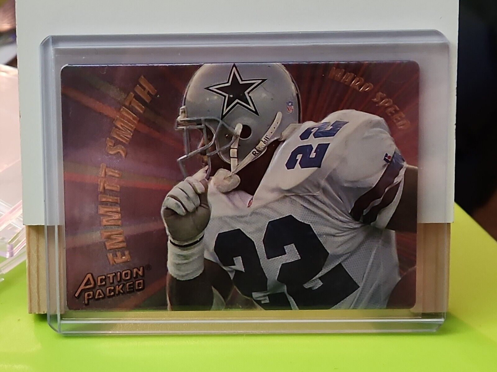 EMMITT SMITH 1994 ACTION PACKED FOOTBALL Warp Speed PROTOTYPE CARD FB943