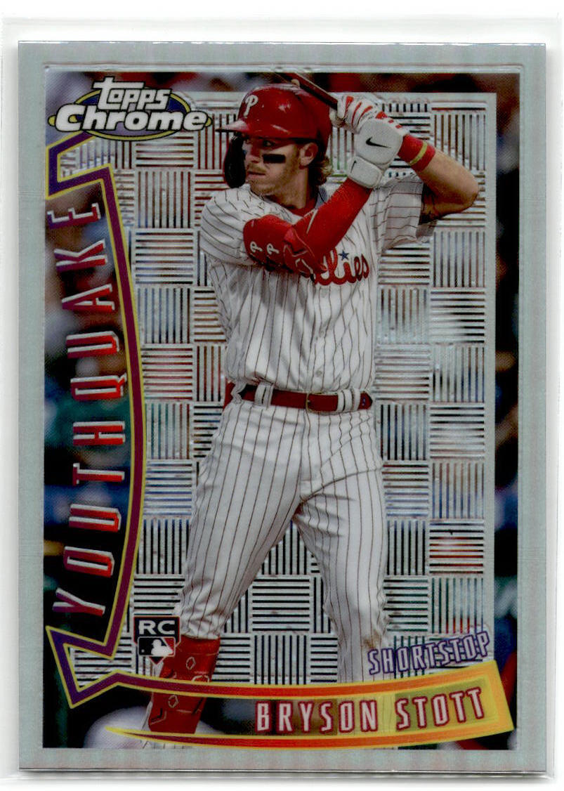 2022 Topps Chrome Sonic #YQ-17 Bryson Stott 1996 Youthquake NM