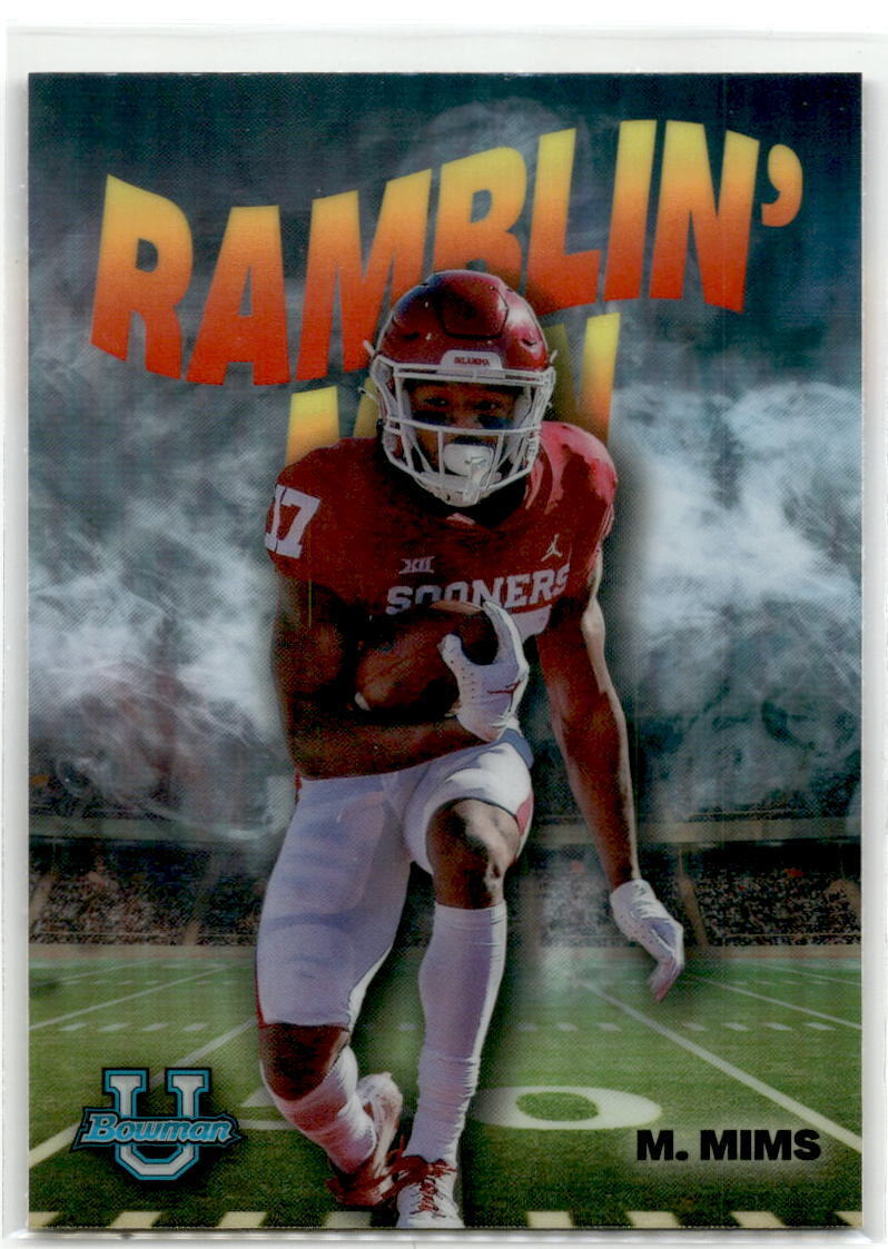 2022 Bowman Chrome University #RM-15 Marvin Mims Ramblin Man NM