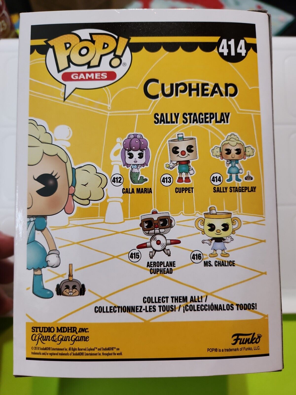 Pop! Games Cuphead Series 2 Sally Stageplay #414 Vinyl Figure by Funko