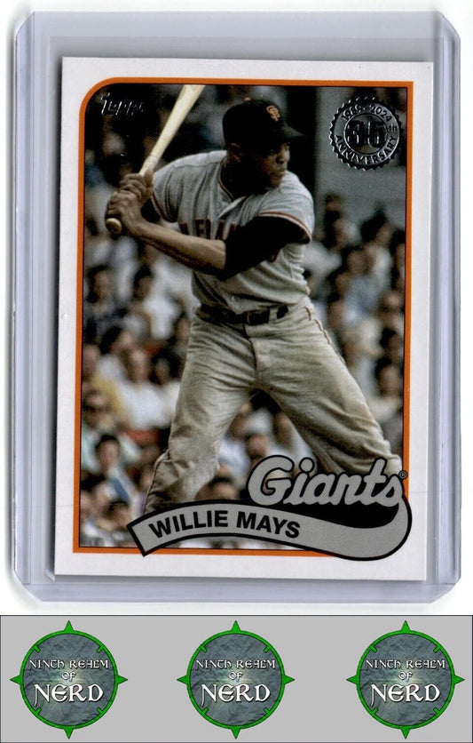 2024 Topps #89B-30 Willie Mays 1989 Topps Baseball 35th Anniversary