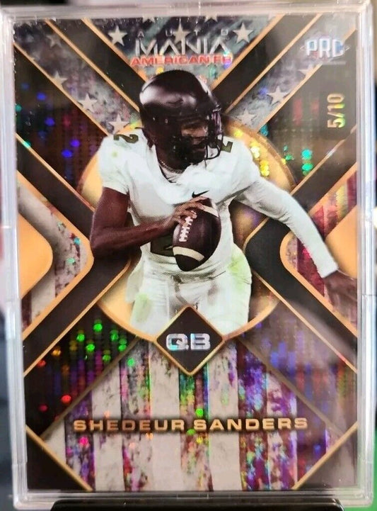 5/10 SHEDEUR SANDERS 2024 Wild Card Auto Mania American FB Rookie Vintage SSP