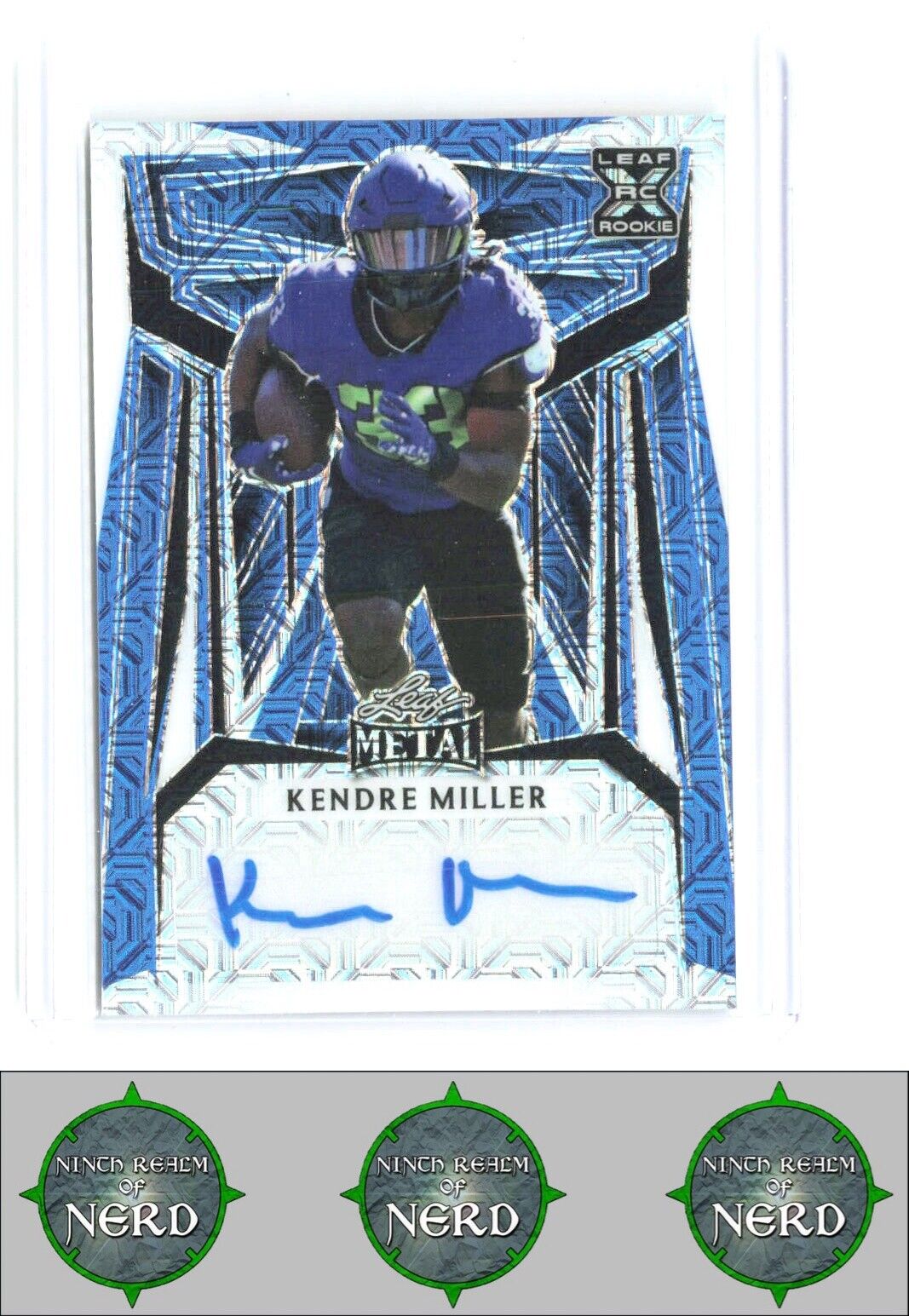 2023 Leaf Metal Draft #BA-KM1 Kendre Miller Mojo Blue #/5