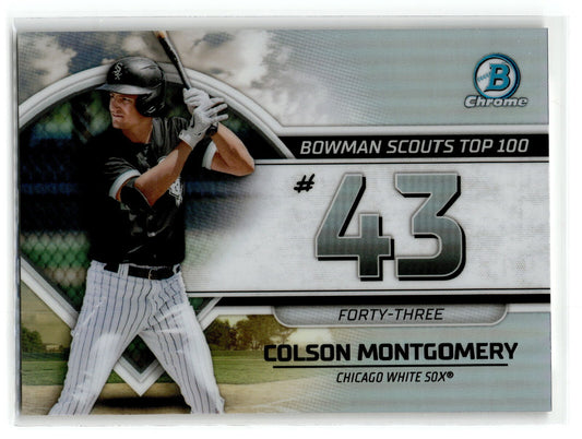 2023 Bowman #BTP-43 Colson Montgomery Bowman Scouts’ Top 100 NM