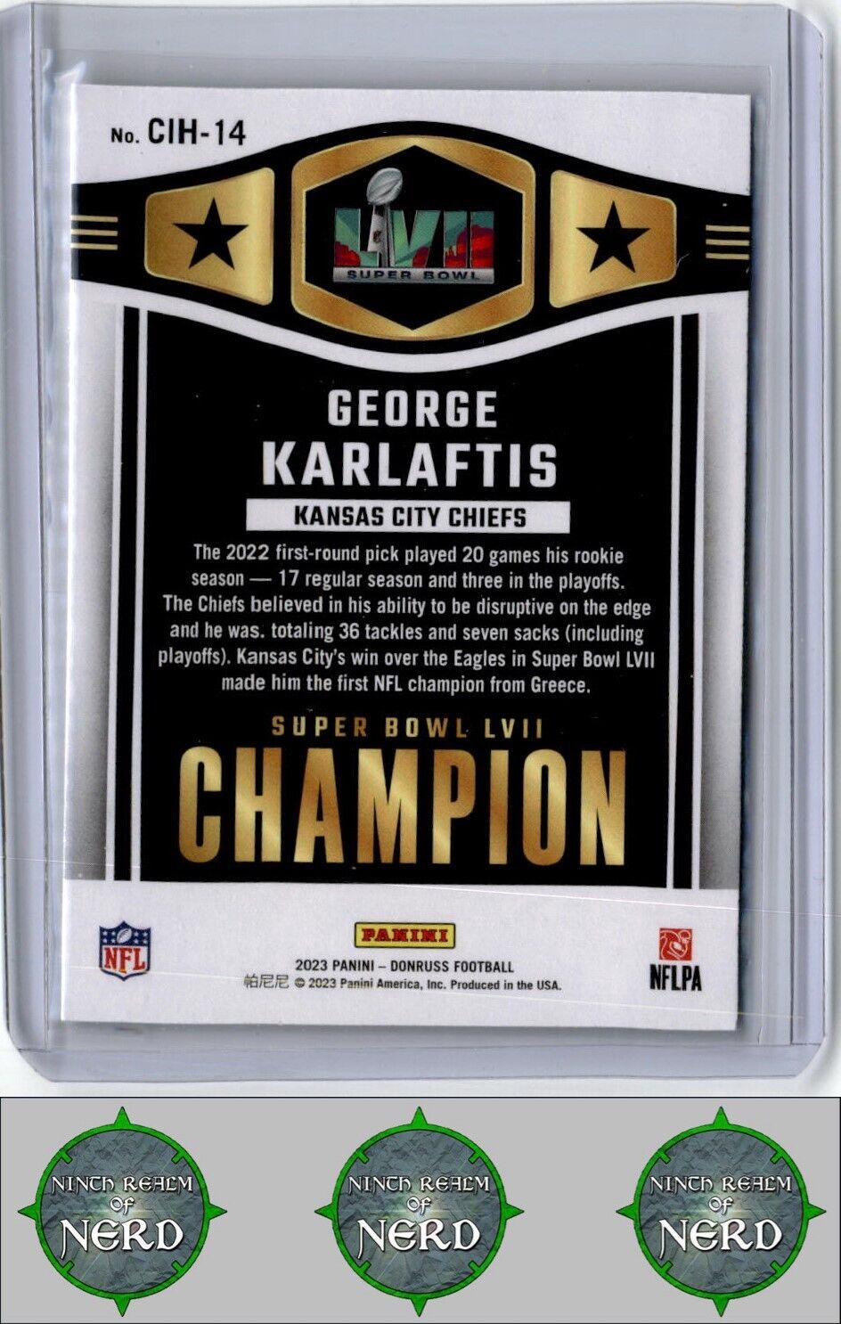 2023 Donruss #CIH-14 George Karlaftis Champ is Here