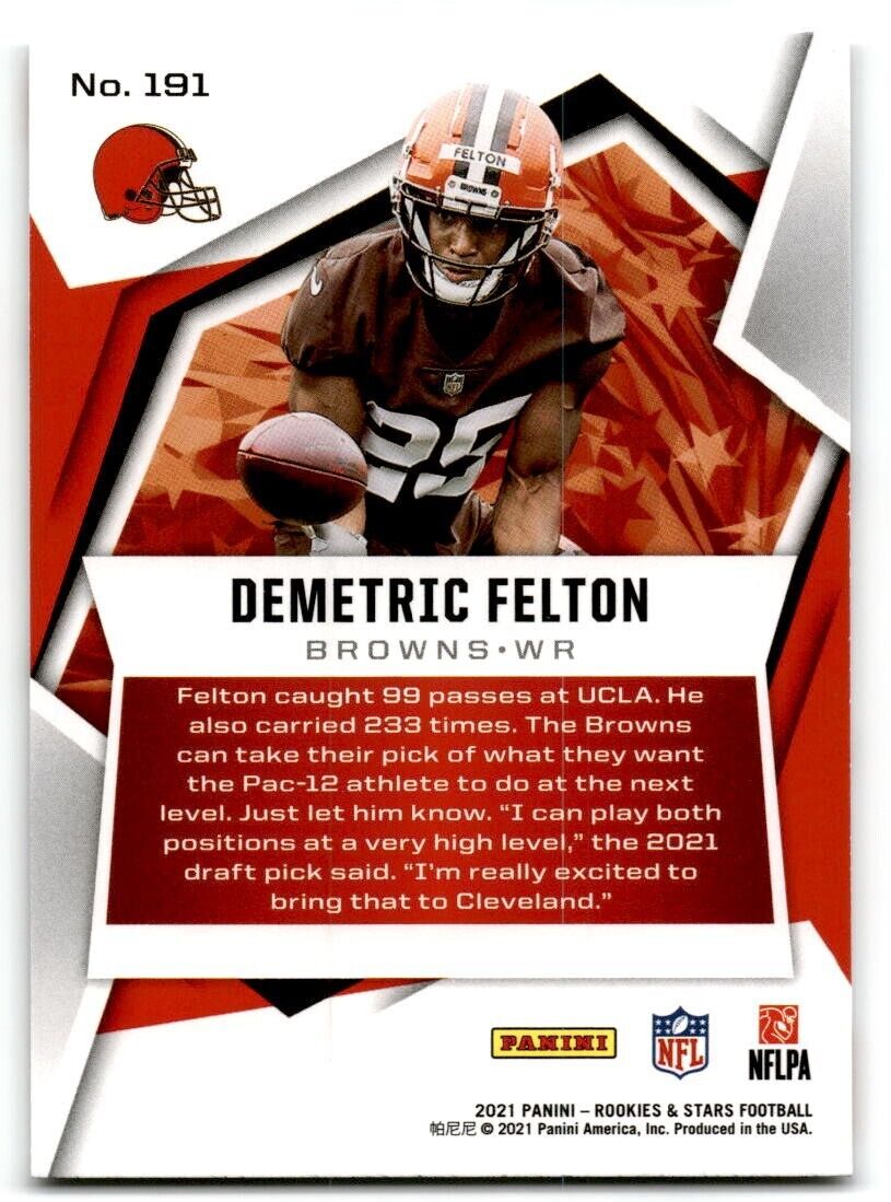 2021 Panini Rookies & Stars #191 Demetric Felton NM