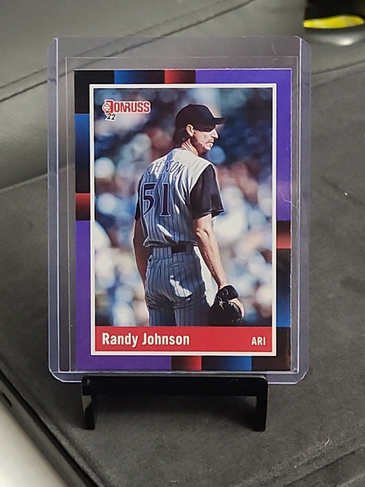 Randy Johnson 2022 Donruss Baseball 1988 Retro #236 Holo Purple Arizona D-Backs