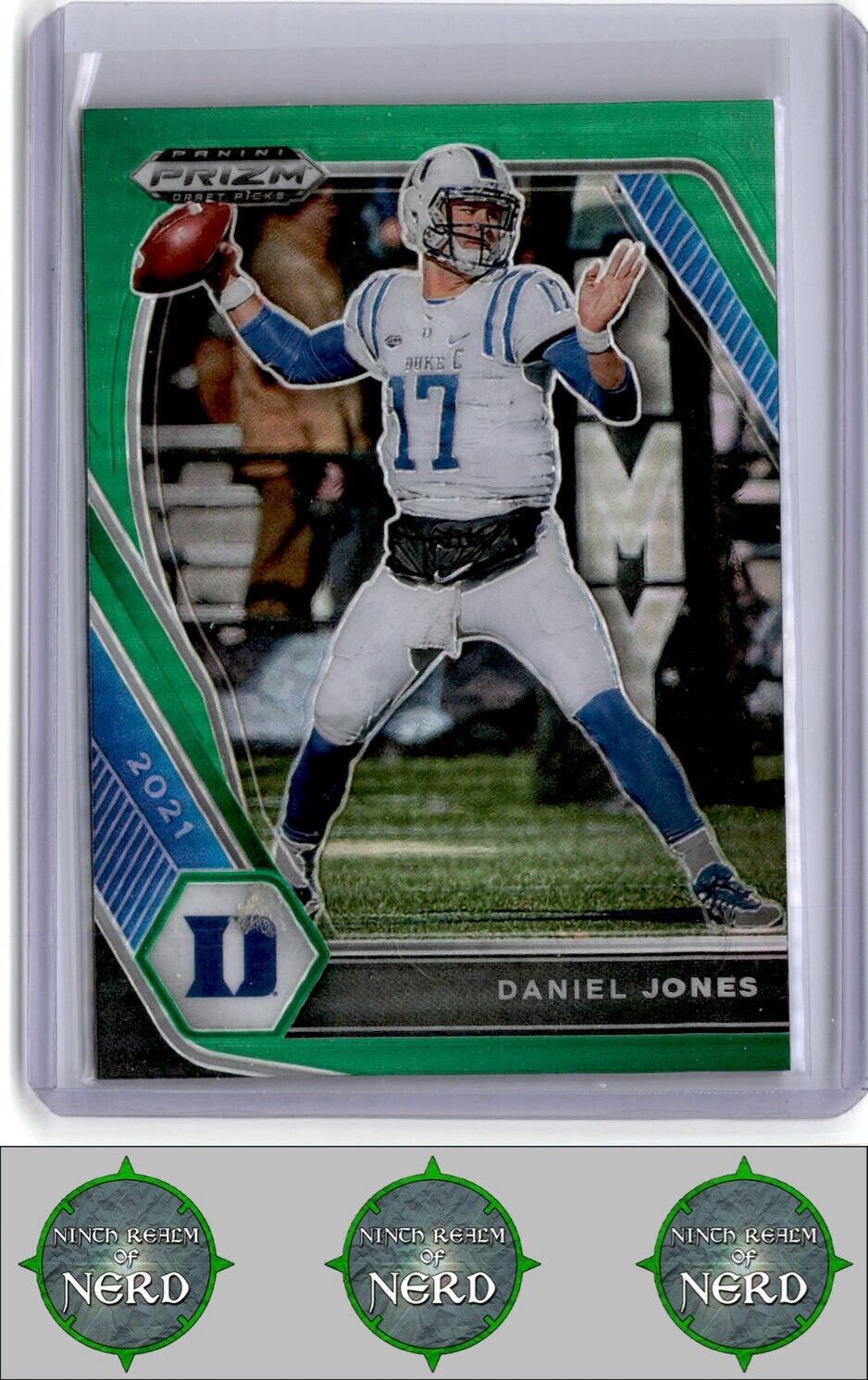 2021 Panini Prizm Draft Picks Collegiate #24 Daniel Jones Green