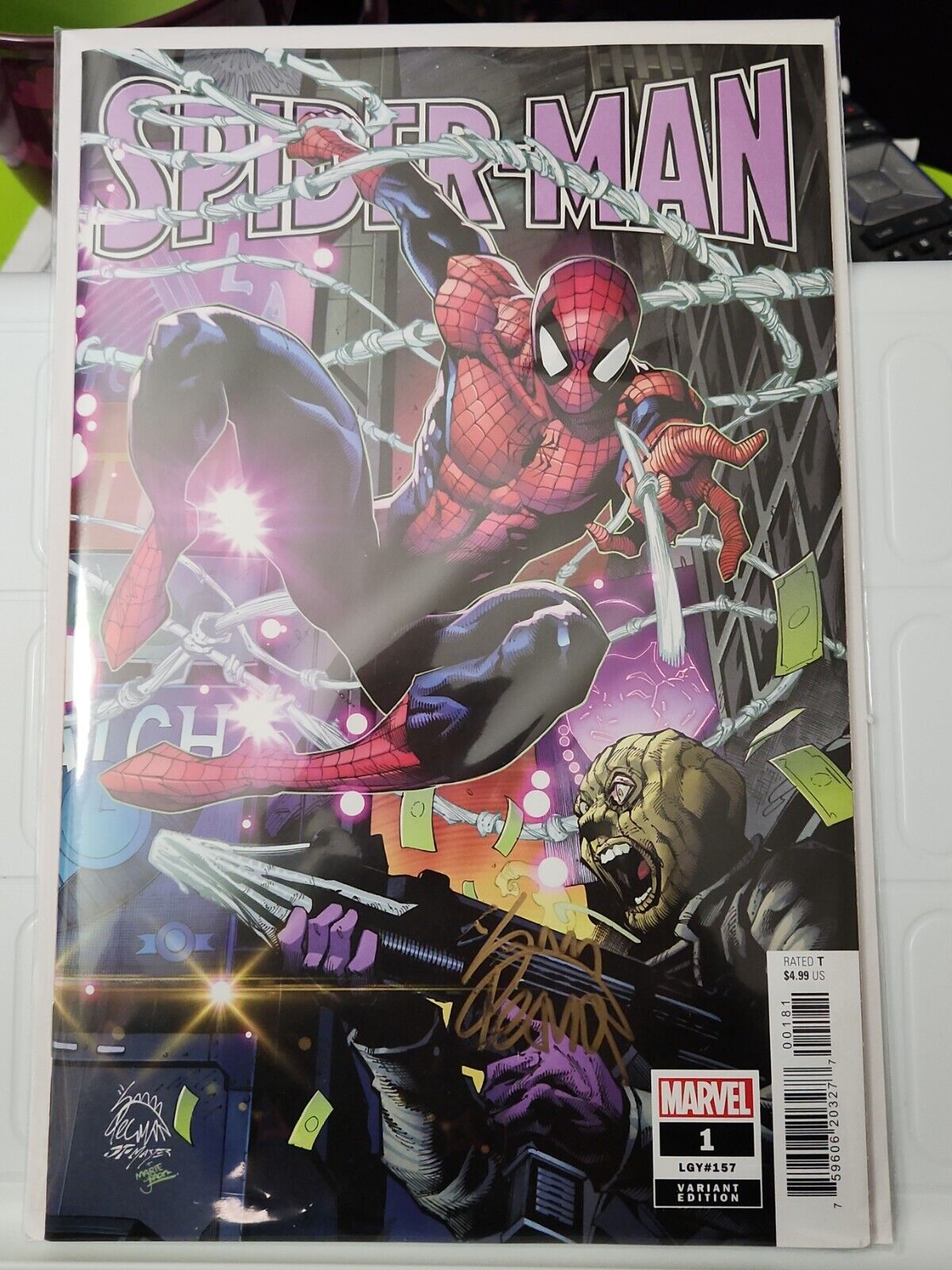 SPIDERMAN #1 1:25 INCENTIVE VARIANT - RYAN STEGMAN 2022 signed by Ryan Stegman