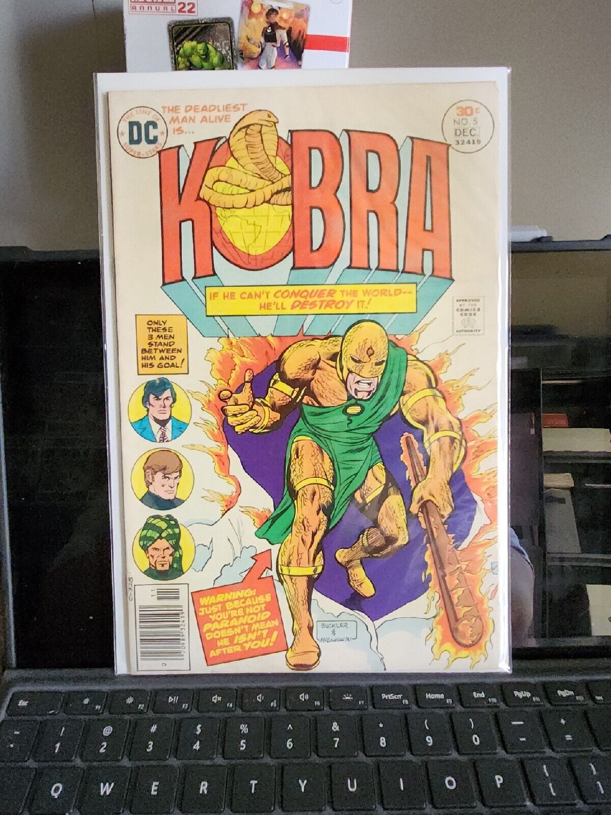 Kobra. #4, 5, 6, 7 (1976-1977, DC Comics), 4 Issue Lot, 5.0-6.0 VG-FN, Mid-Grade