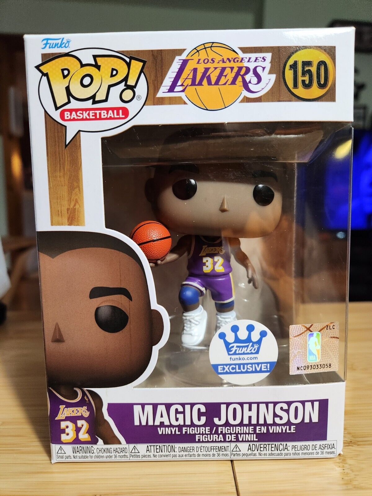 Funko Pop! NBA Lakers Legends Magic Johnson #150 Funko-Shop Exclusive *IN HAND*