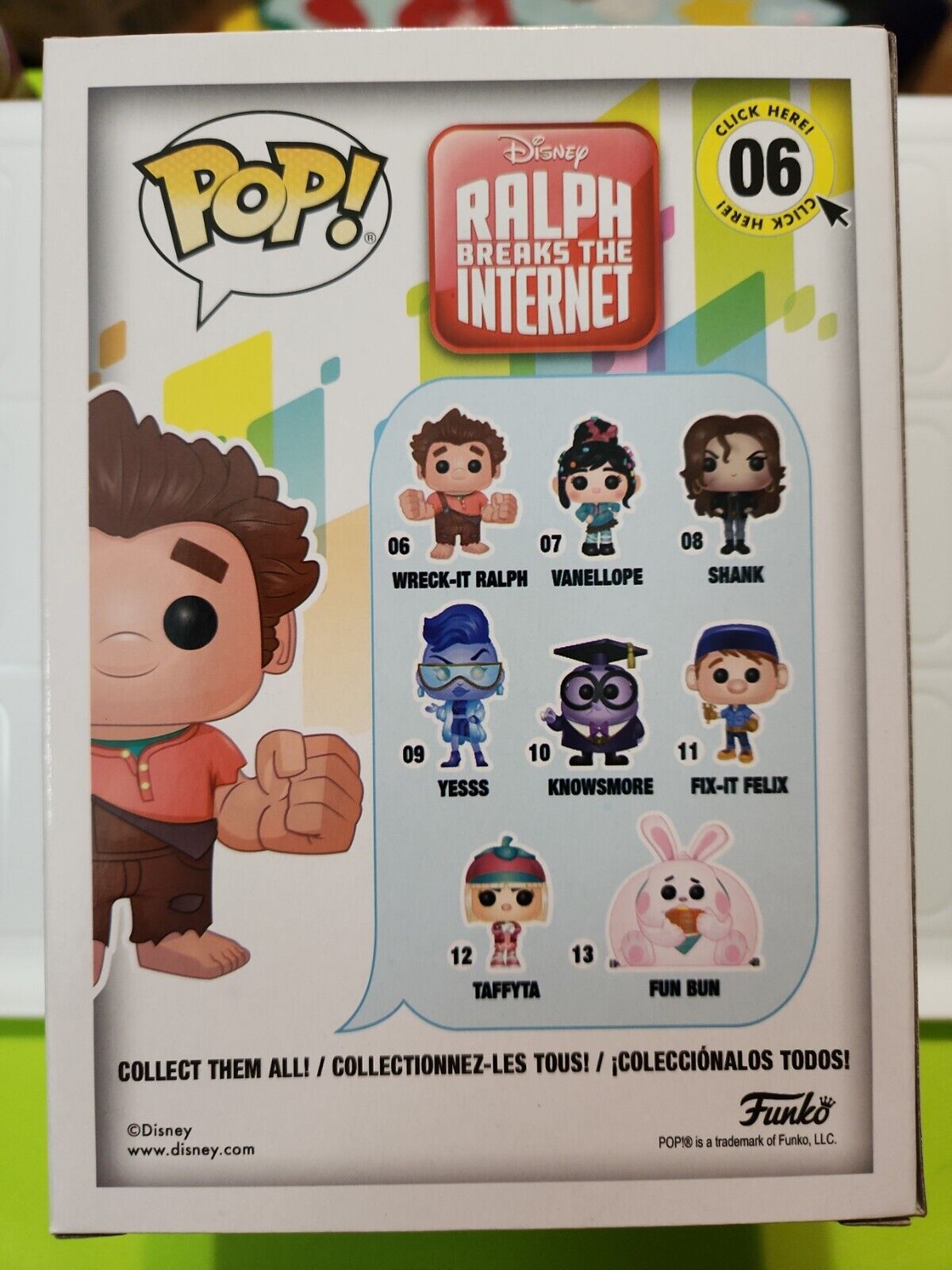 Funko POP! Disney -Ralph Breaks the Internet Figure -WRECK-IT RALPH #06 *NM BOX*