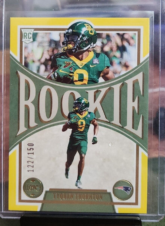 2022 Legacy Base Rookies Yellow #179 Tyquan Thornton /150 - New England Patriots