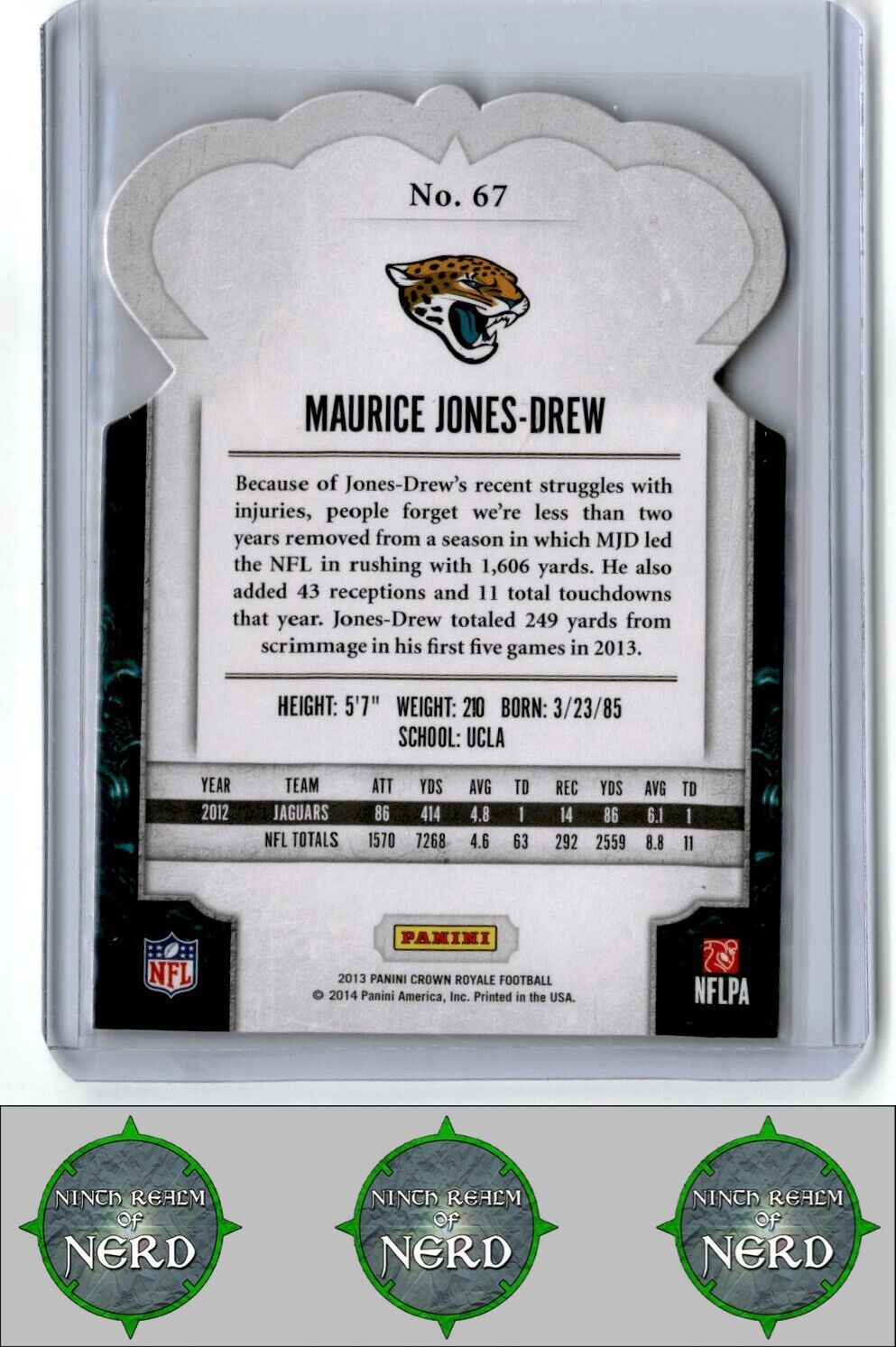 2013 Panini Crown Royale #67 Maurice Jones-Drew