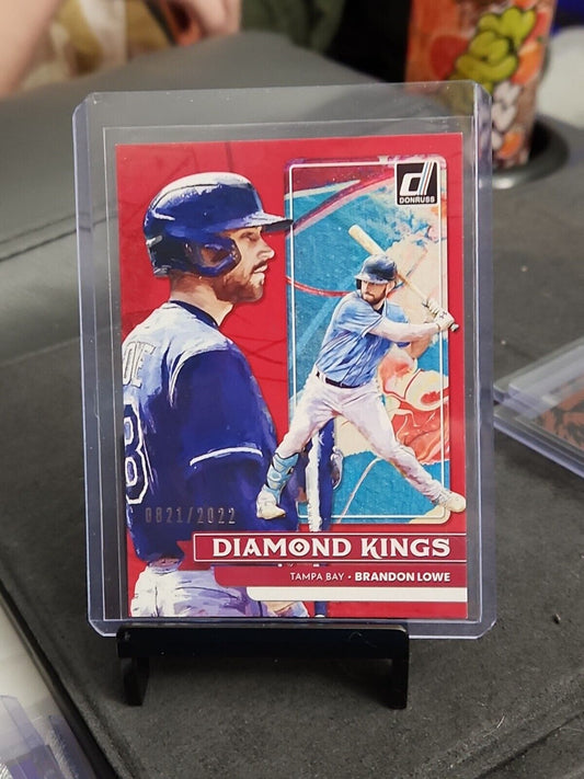 2022 Panini Donruss Baseball Brandon Lowe Diamond Kings Red Parallel /2022